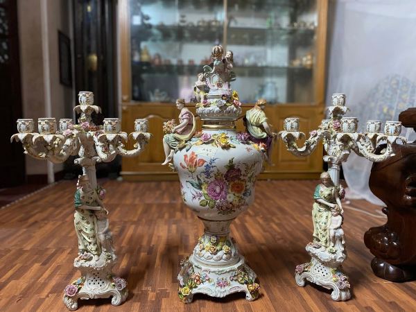 Bộ chân nến sứ – ảnh 1