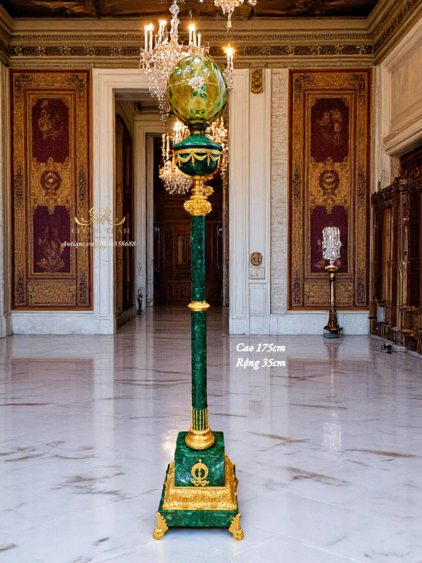 Đèn cây malachite – ảnh 1
