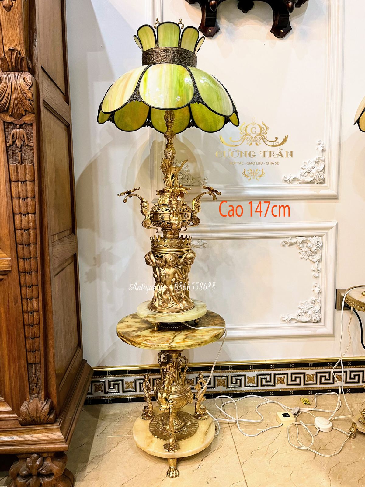 Đèn tiffani Pháp, đường kính 46cm – ảnh 1
