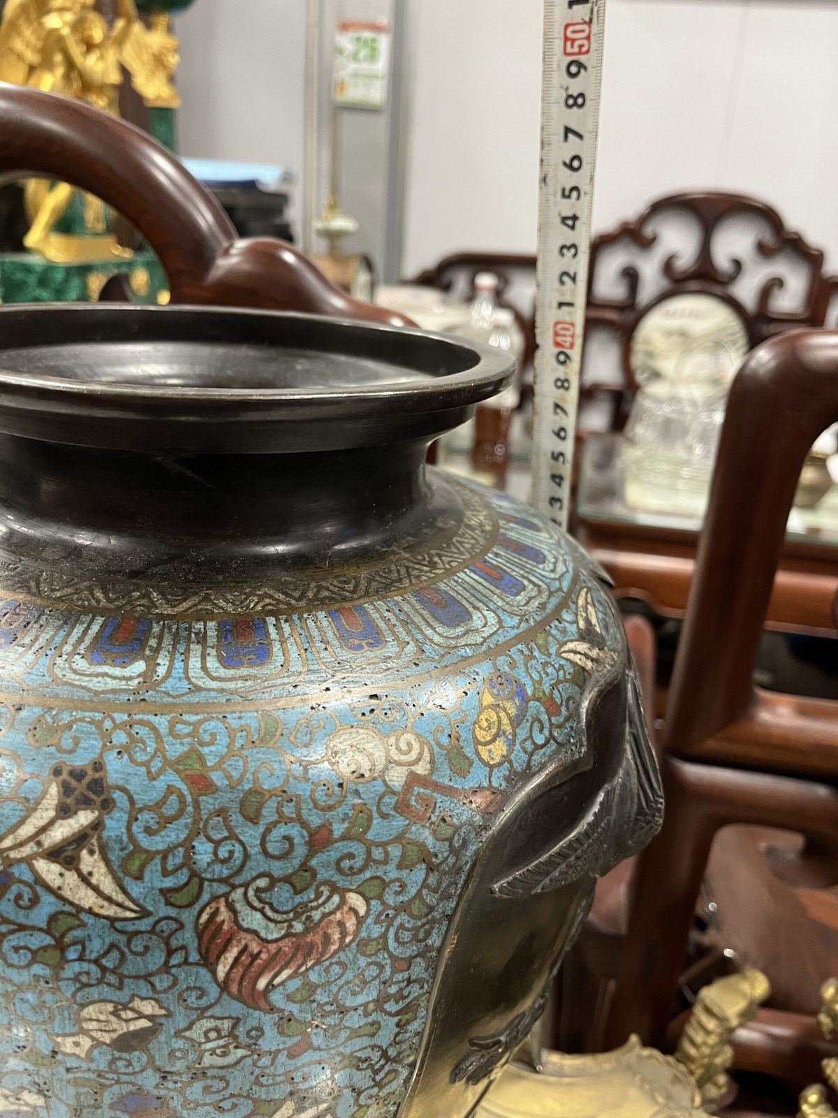Cặp bình đồng pháp lam – ảnh 9