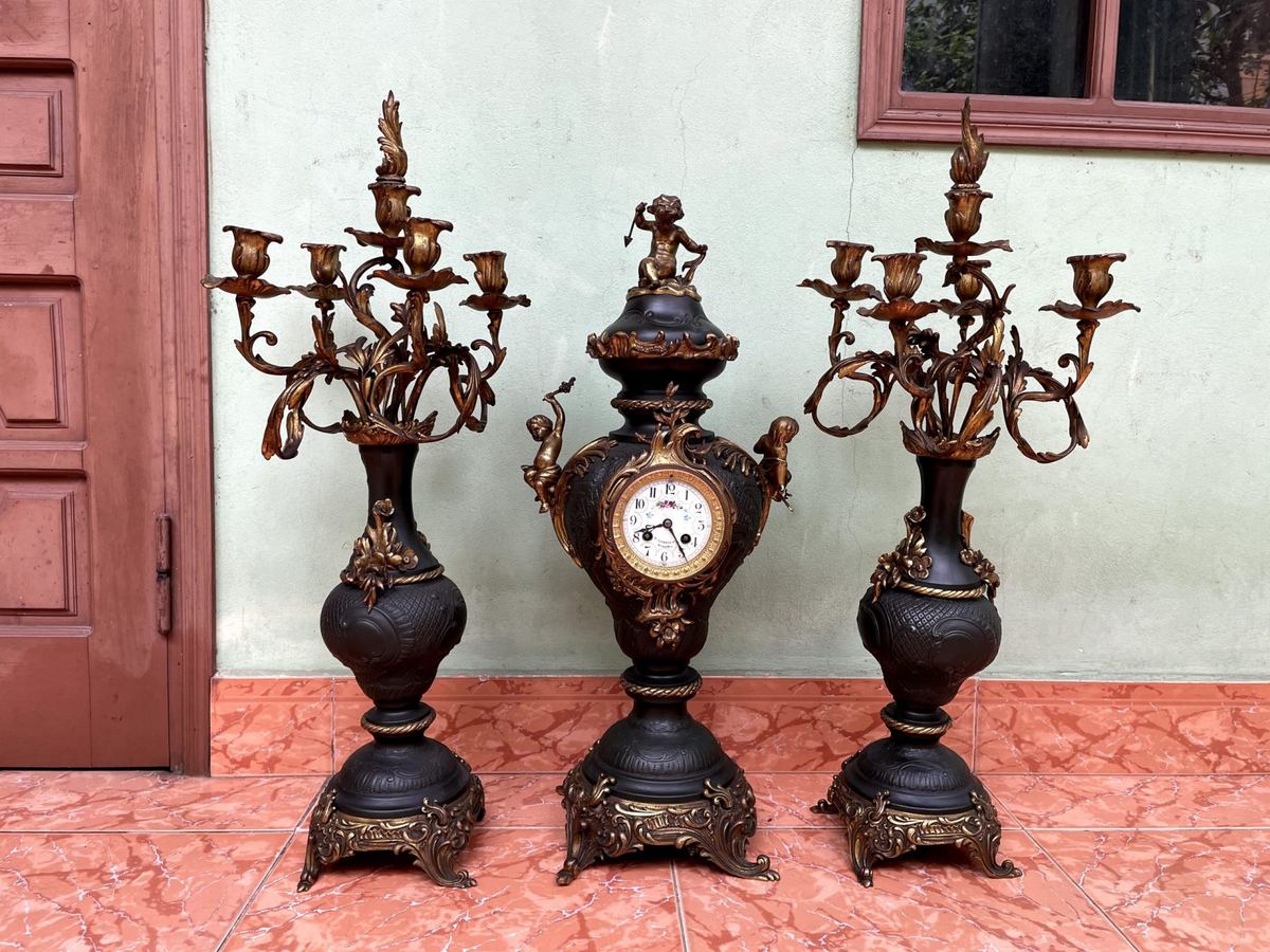 Bộ đồng hồ chân nến, cao 70cm – ảnh 1