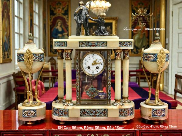 Bộ đồng hồ pháp lam – ảnh 1