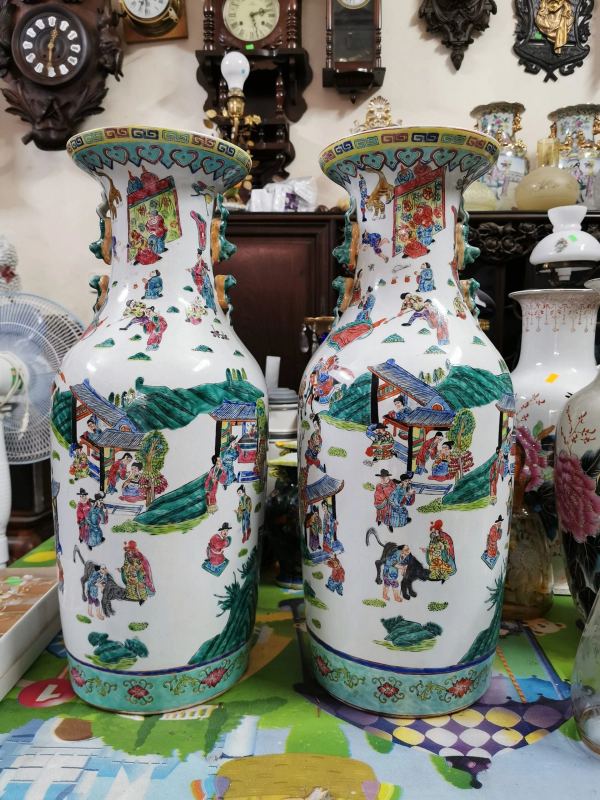Cặp bình sứ to – ảnh 1