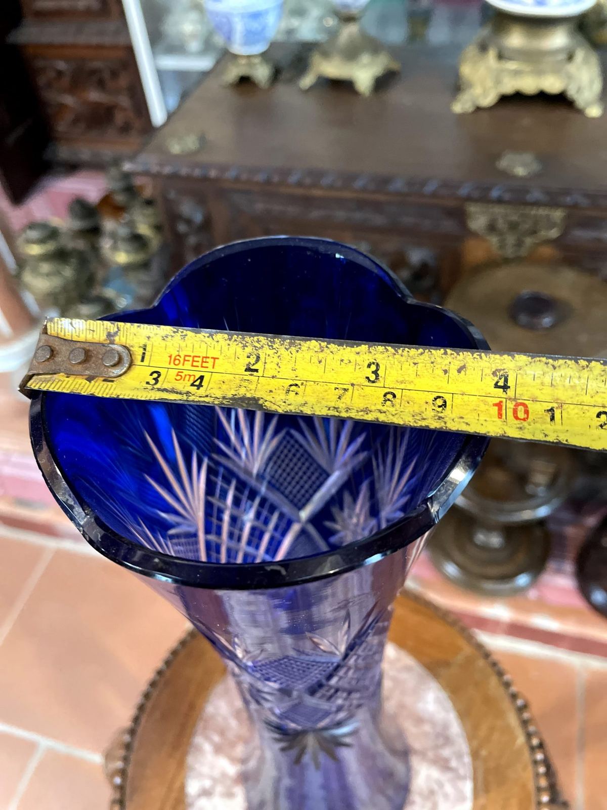 Bình hoa pha lê Séc, cao 35cm – ảnh 4