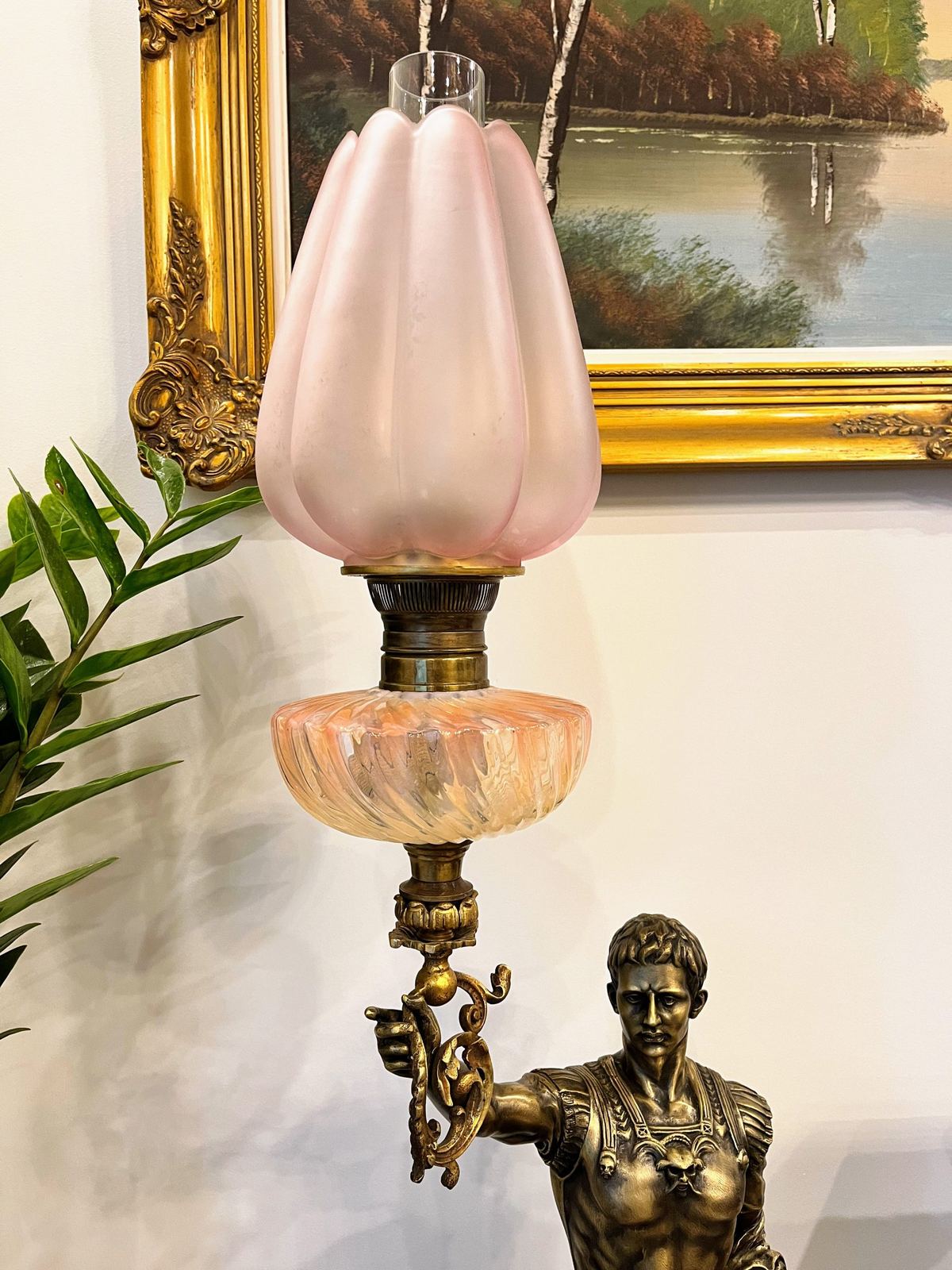 Đèn dầu tượng, cao 62.5cm – ảnh 2