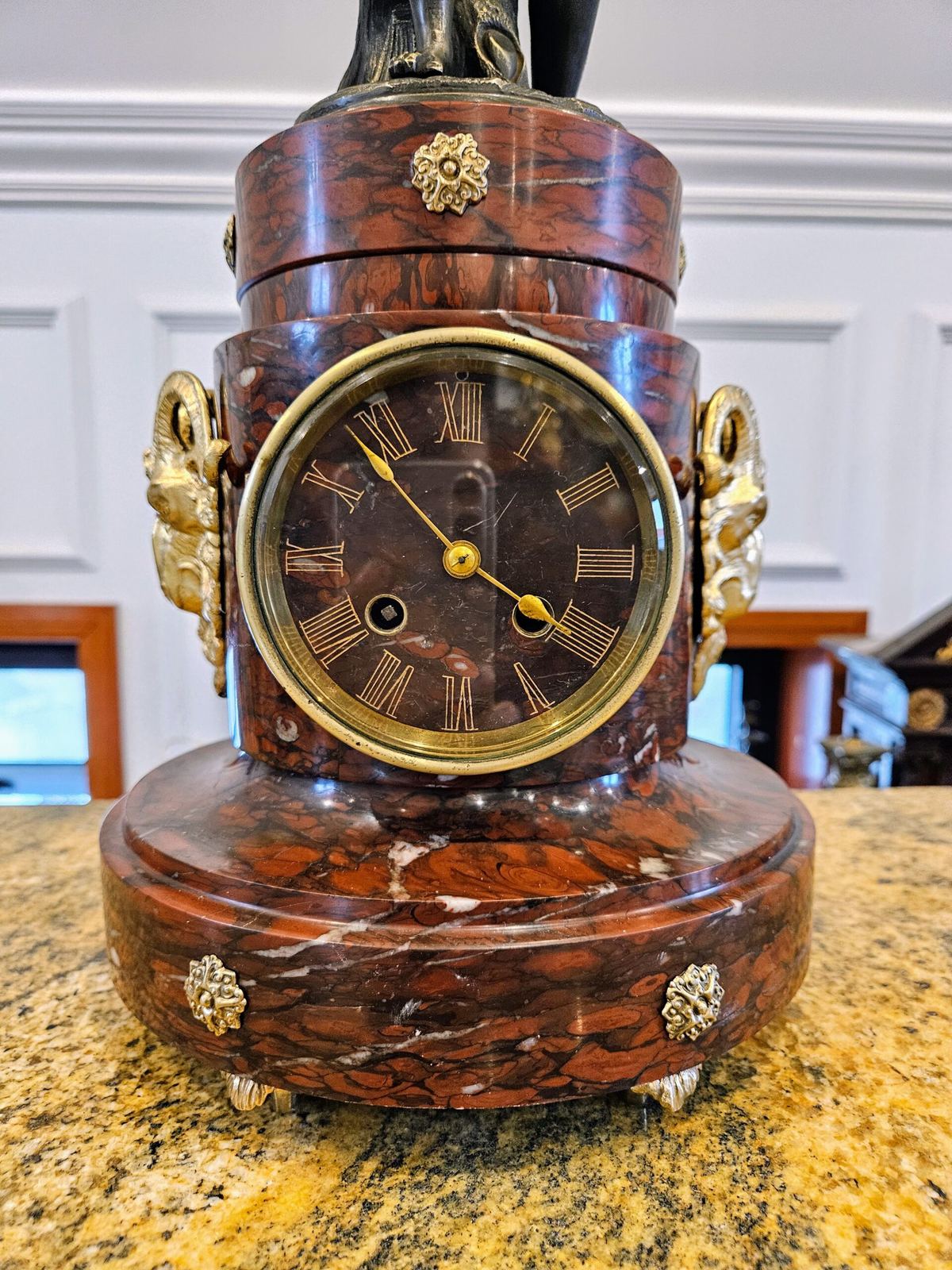 Bộ đồng hồ tượng, cao 56cm – ảnh 4