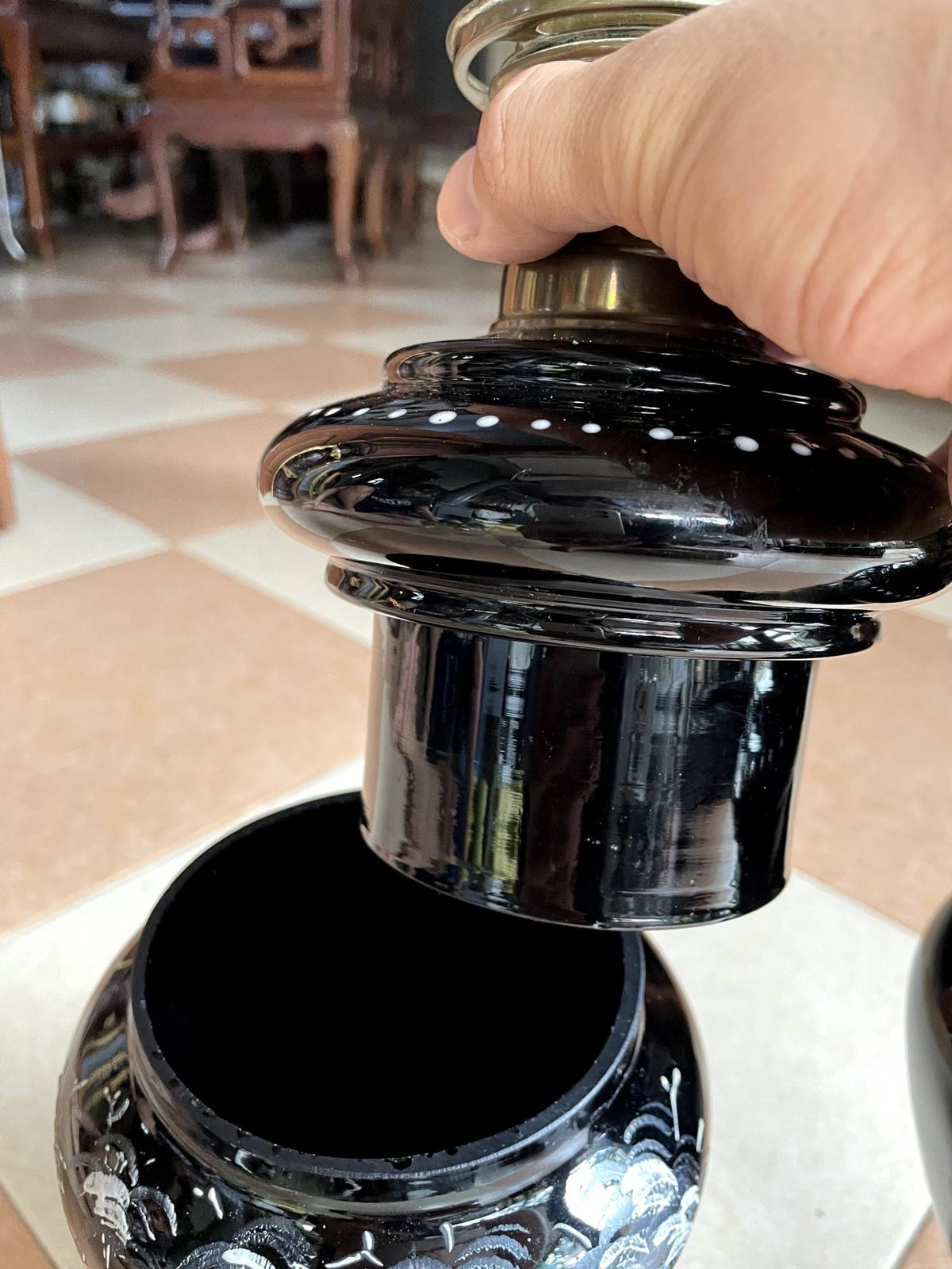 Cặp đèn dầu pha lê – ảnh 4