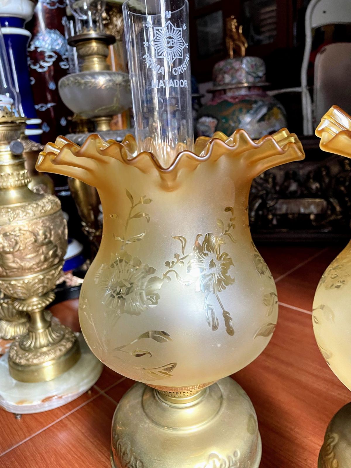 Cặp đèn dầu để bàn Đức – ảnh 3