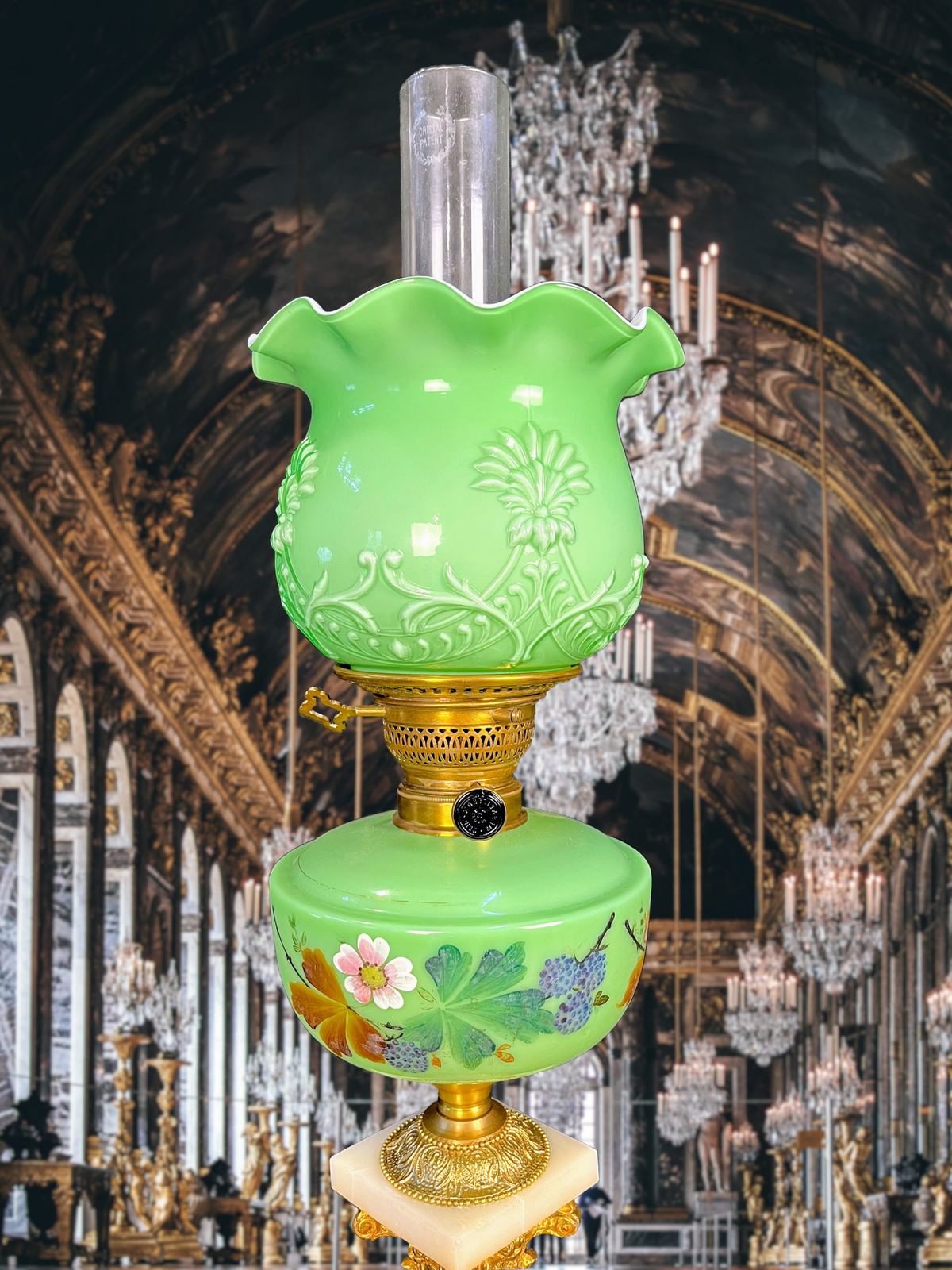 Đèn dầu Pháp, cao 146cm – ảnh 2