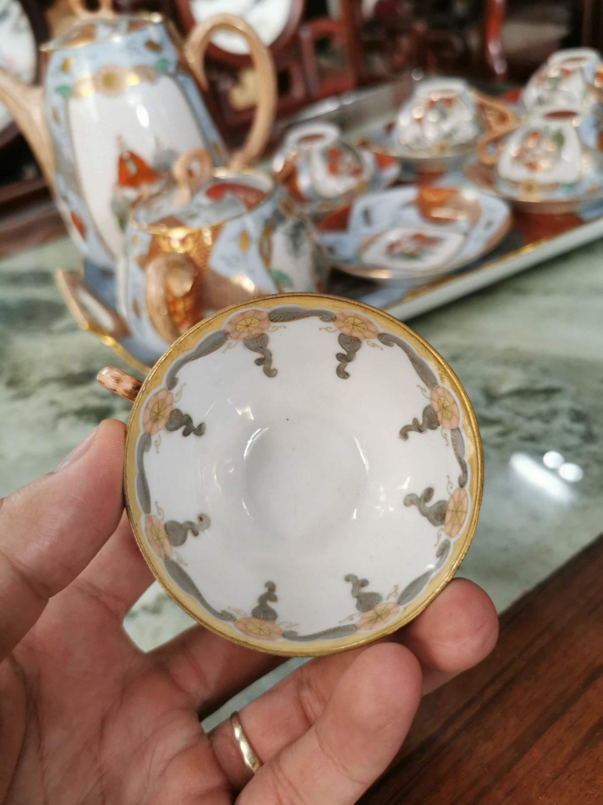 Bộ Ấm Trà Nhật Có Khay Sứ – ảnh 5