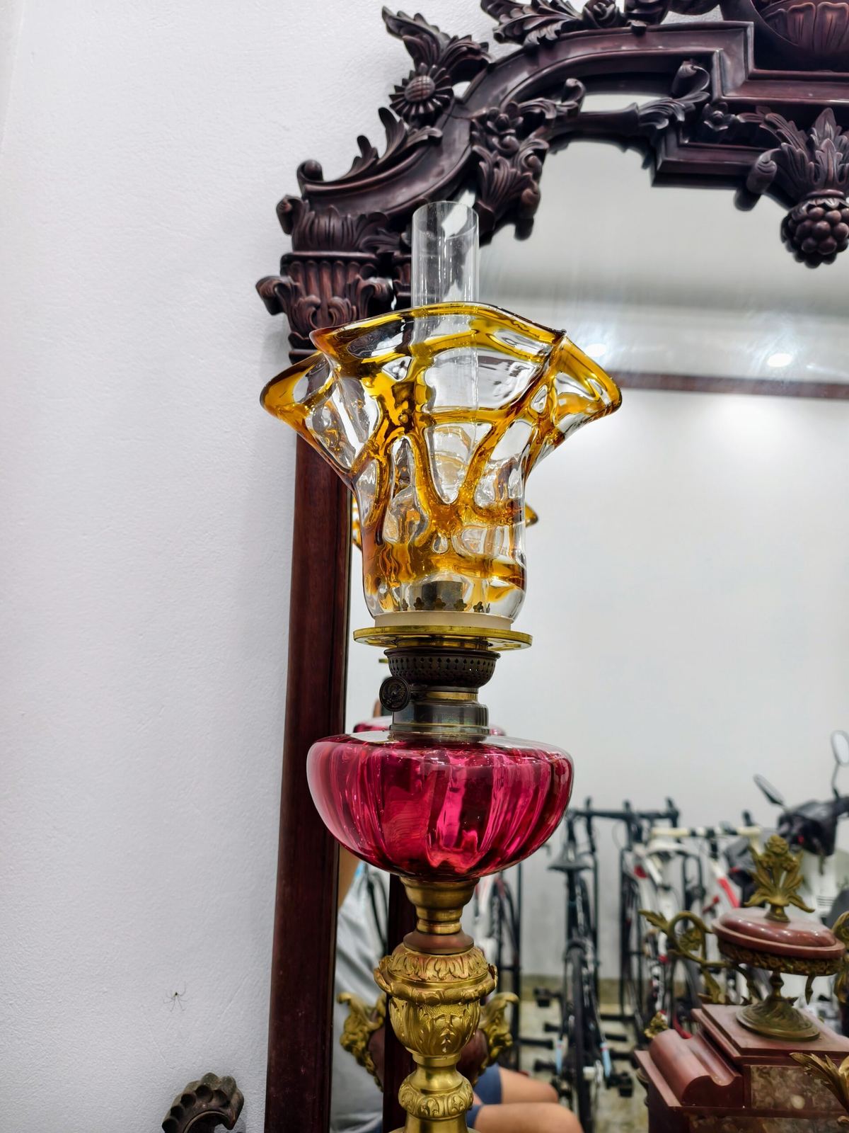 Bộ đồng hồ 3 món Pháp, cao 52cm – ảnh 7