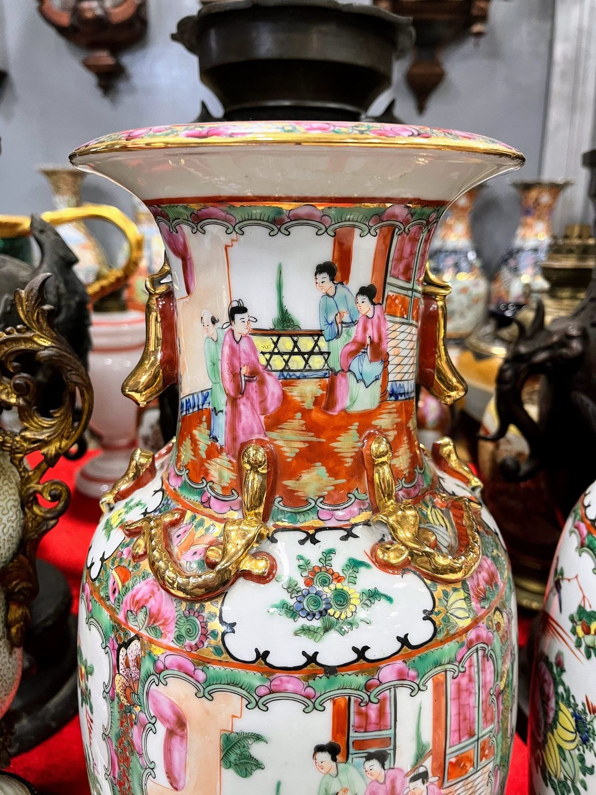 Cặp bình Trung Trung Quốc, cao 46cm – ảnh 3