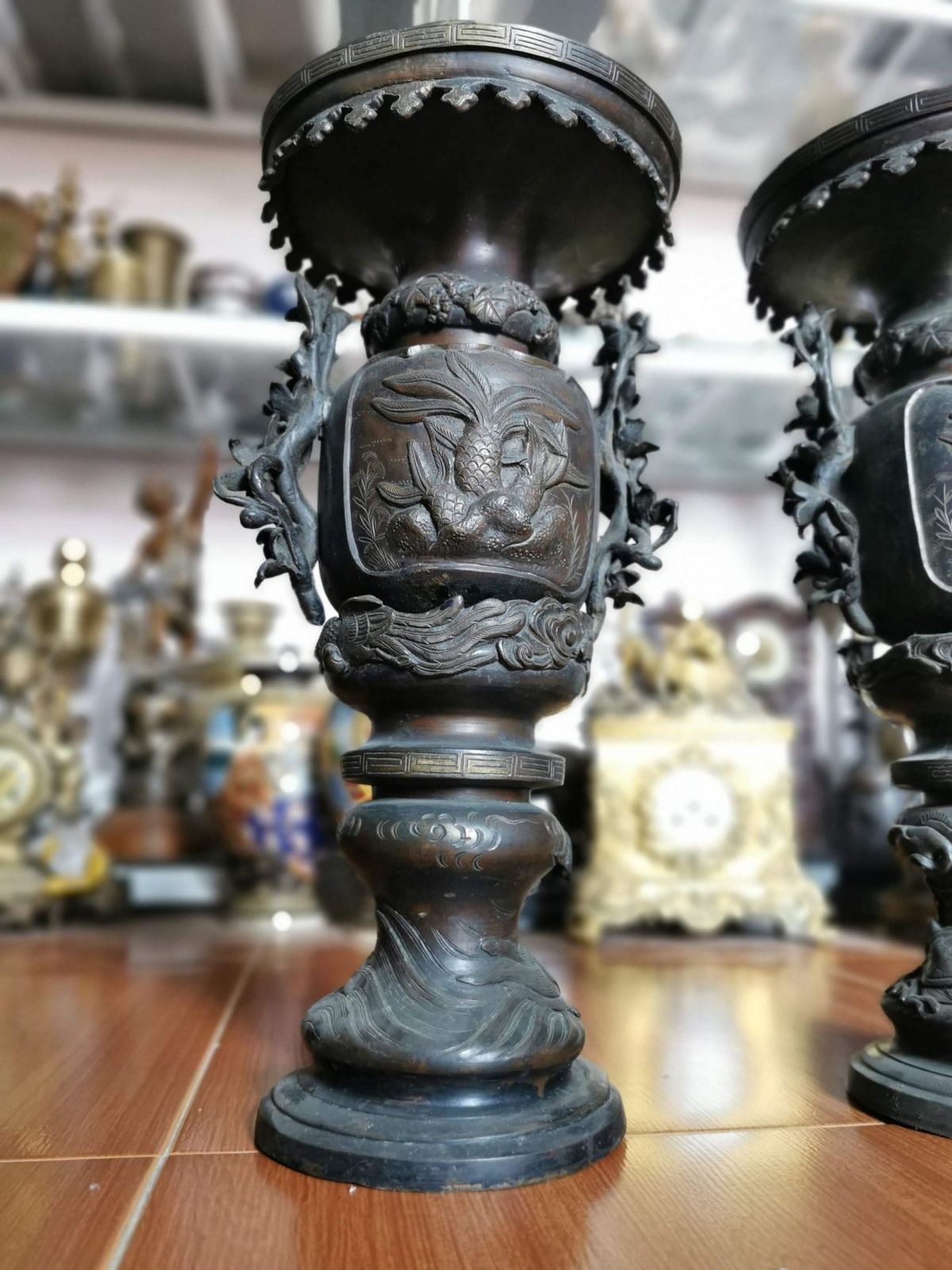 Cặp bình đồng Nhật – ảnh 6