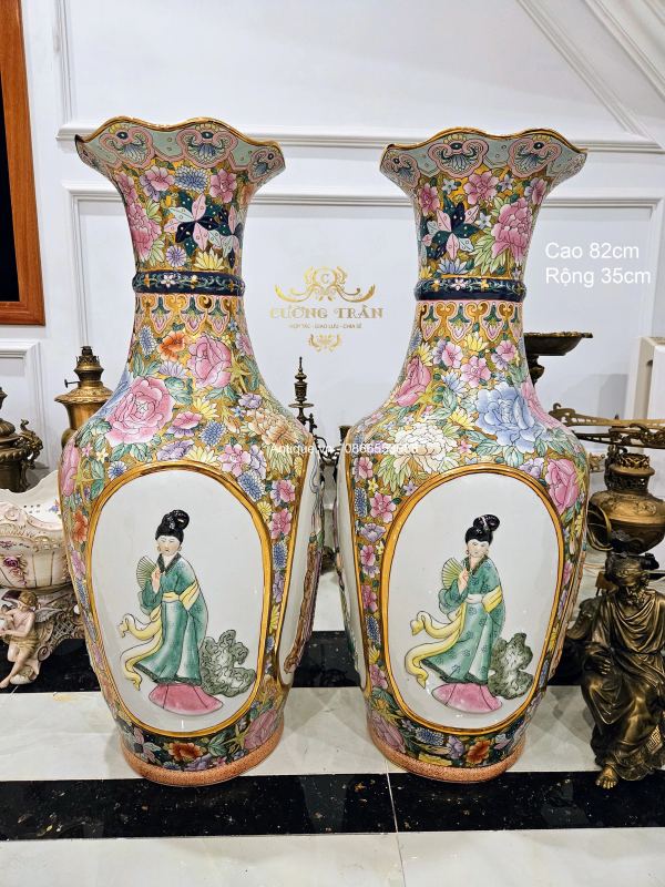 Cặp bình tàu, cao 82cm – ảnh 1