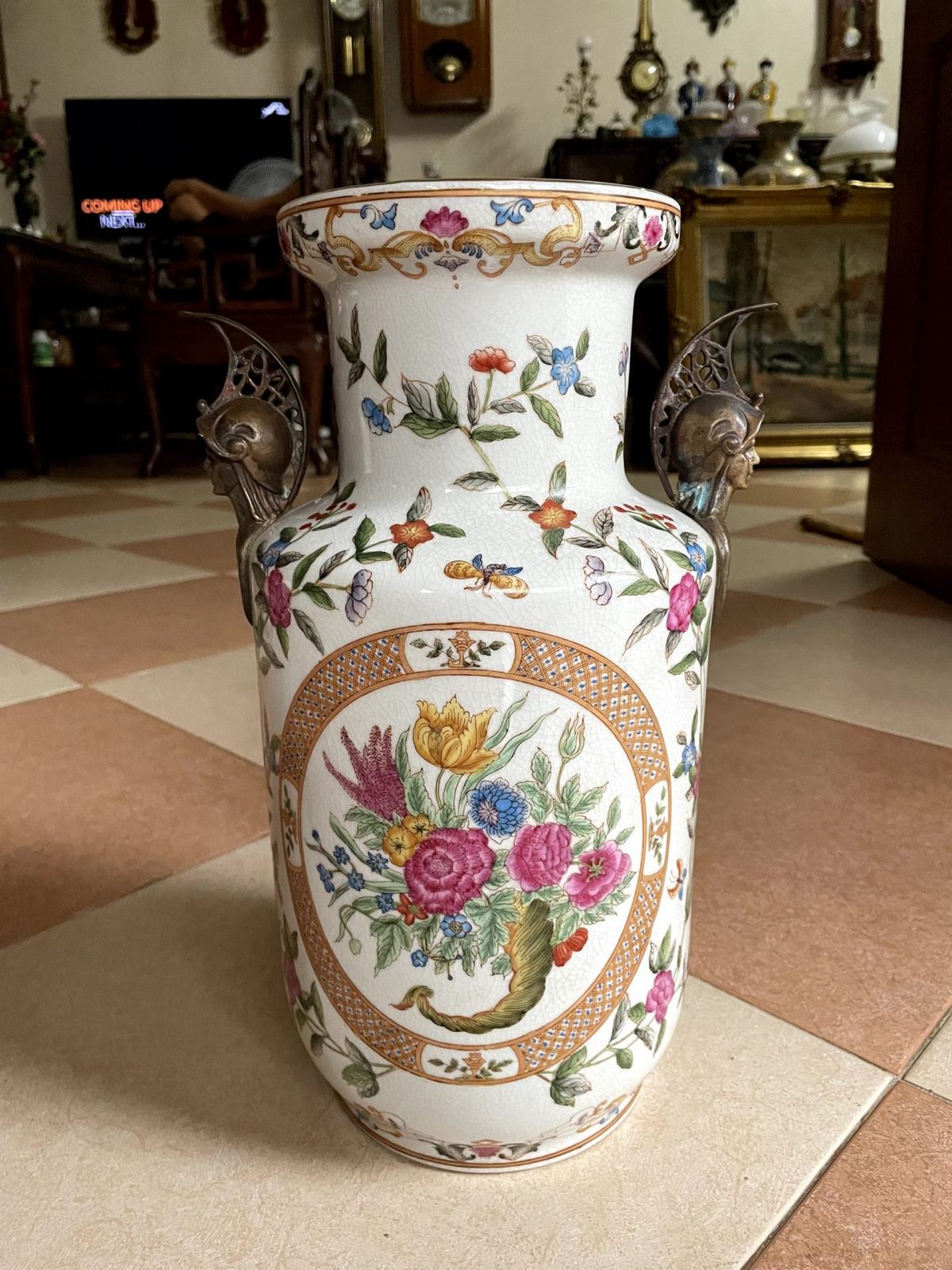 Bình sứ Tàu, cao 37cm – ảnh 4