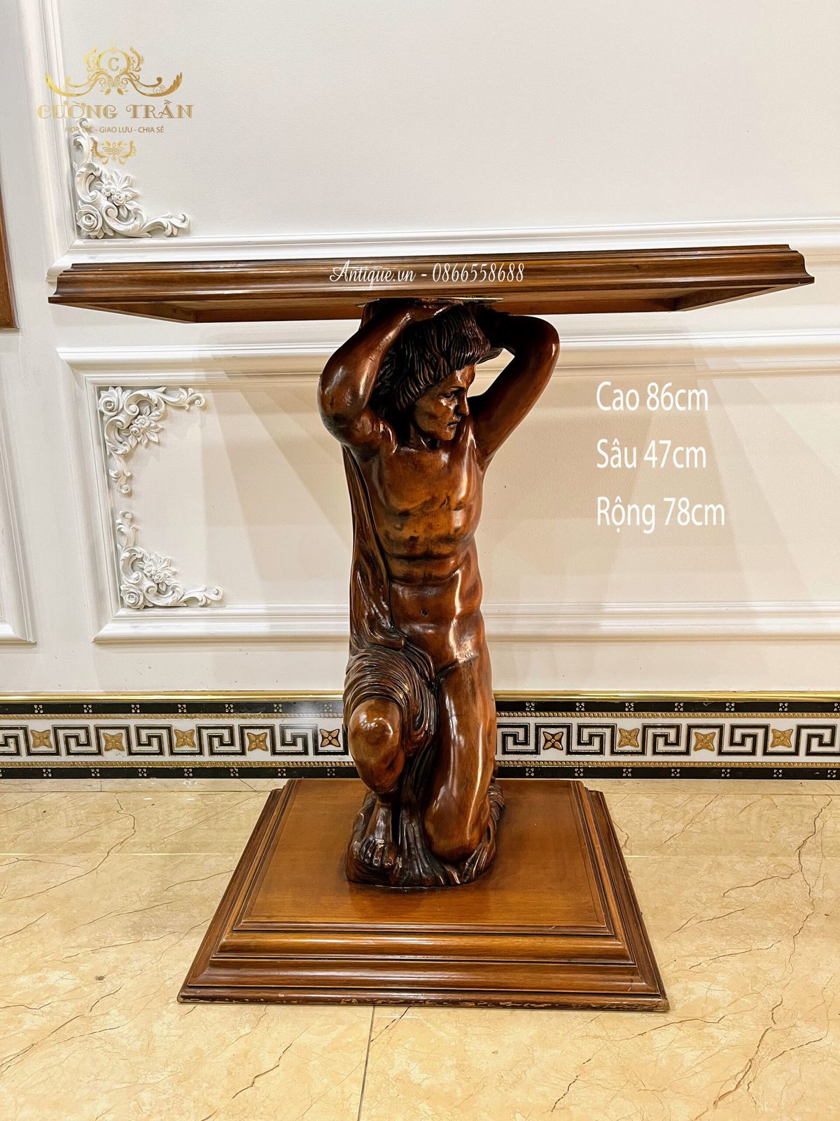 Đôn gỗ tượng – ảnh 1