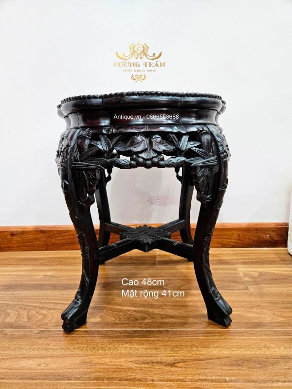 Một chiếc đôn gỗ, cao 48cm – ảnh 1