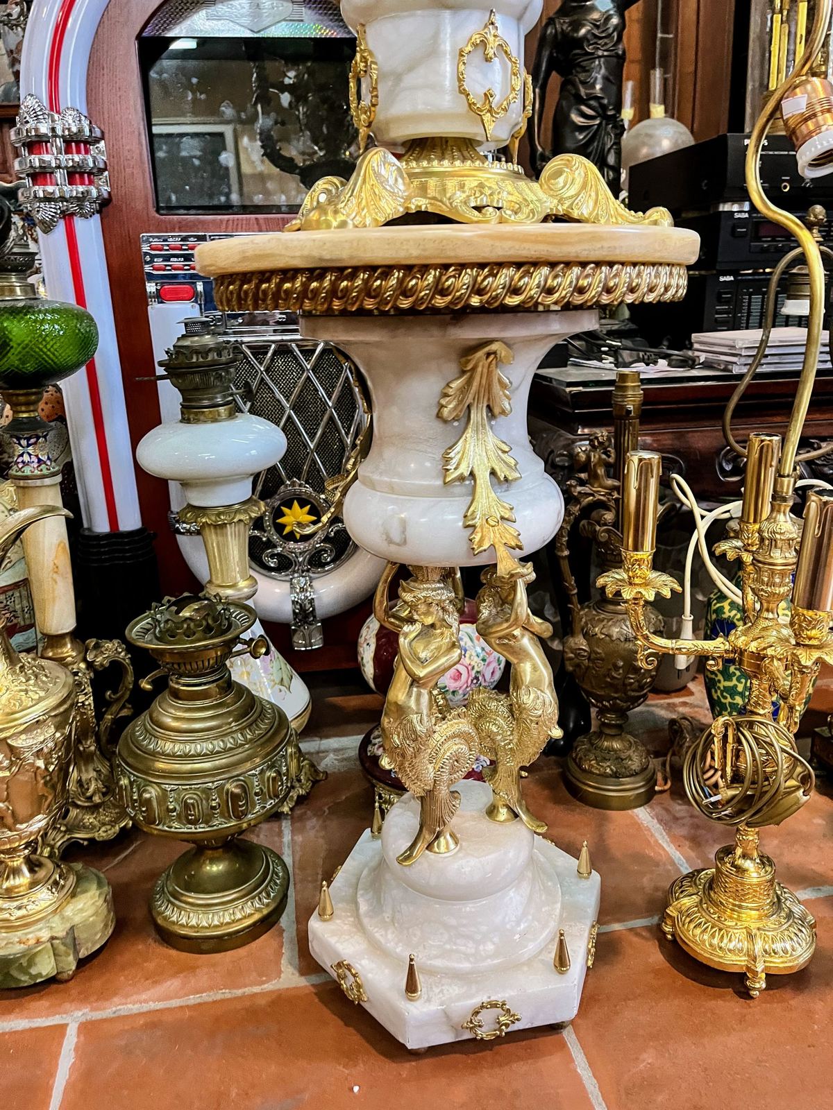 Đèn cây điện Pháp, cao 97cm – ảnh 5