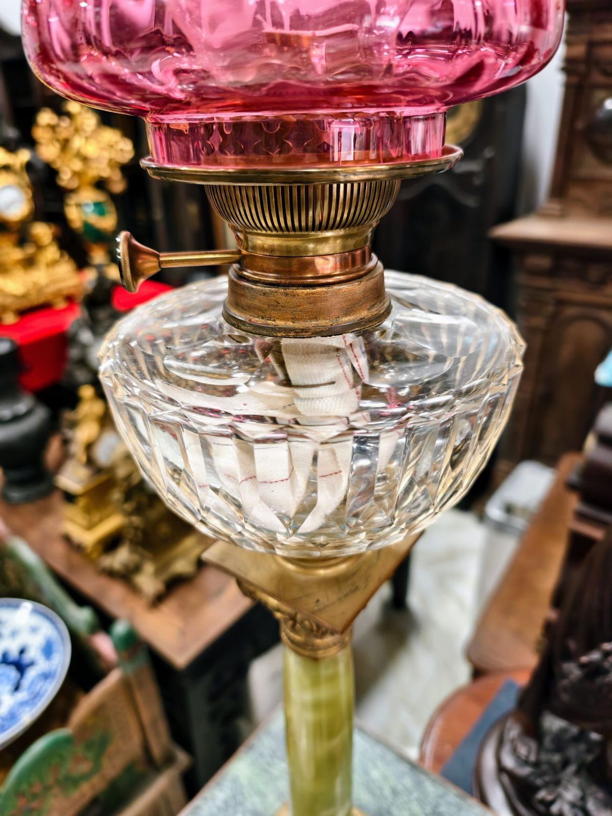 Đèn dầu Pháp, cao 81cm – ảnh 5