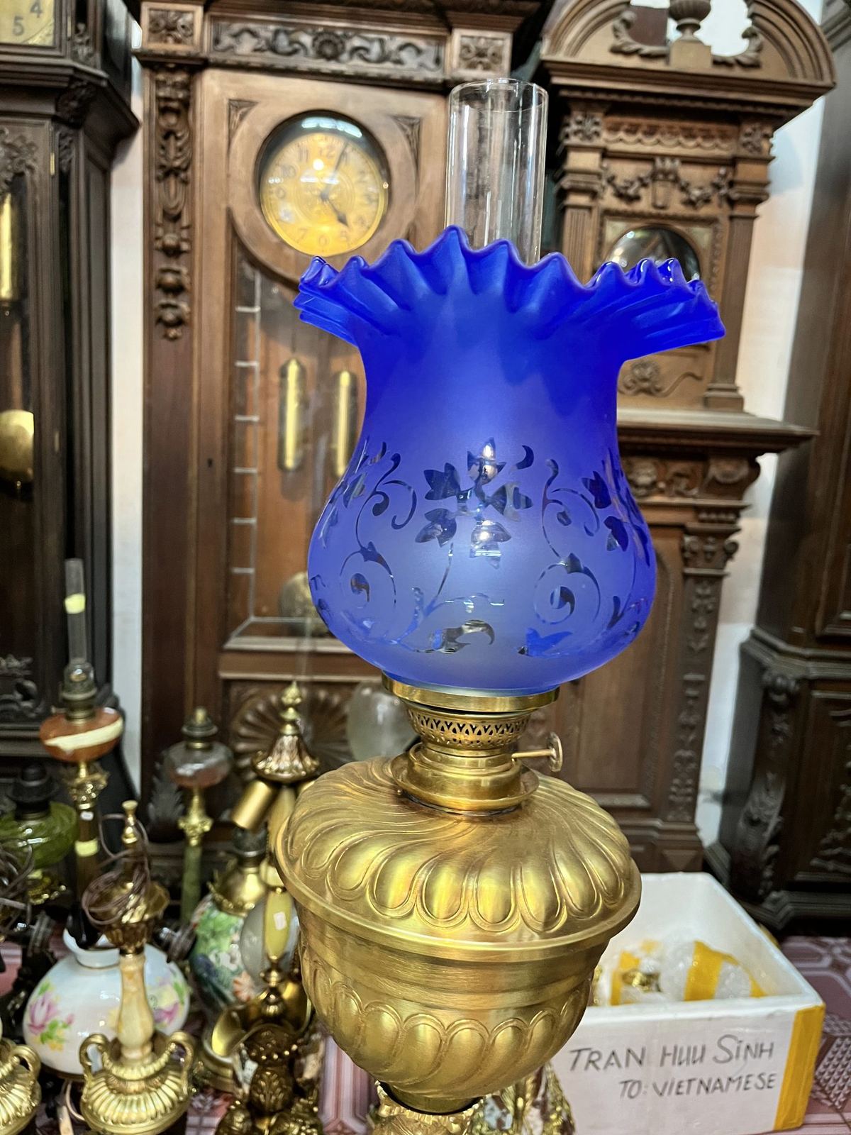 Đèn dầu Pháp, cao 112cm – ảnh 2