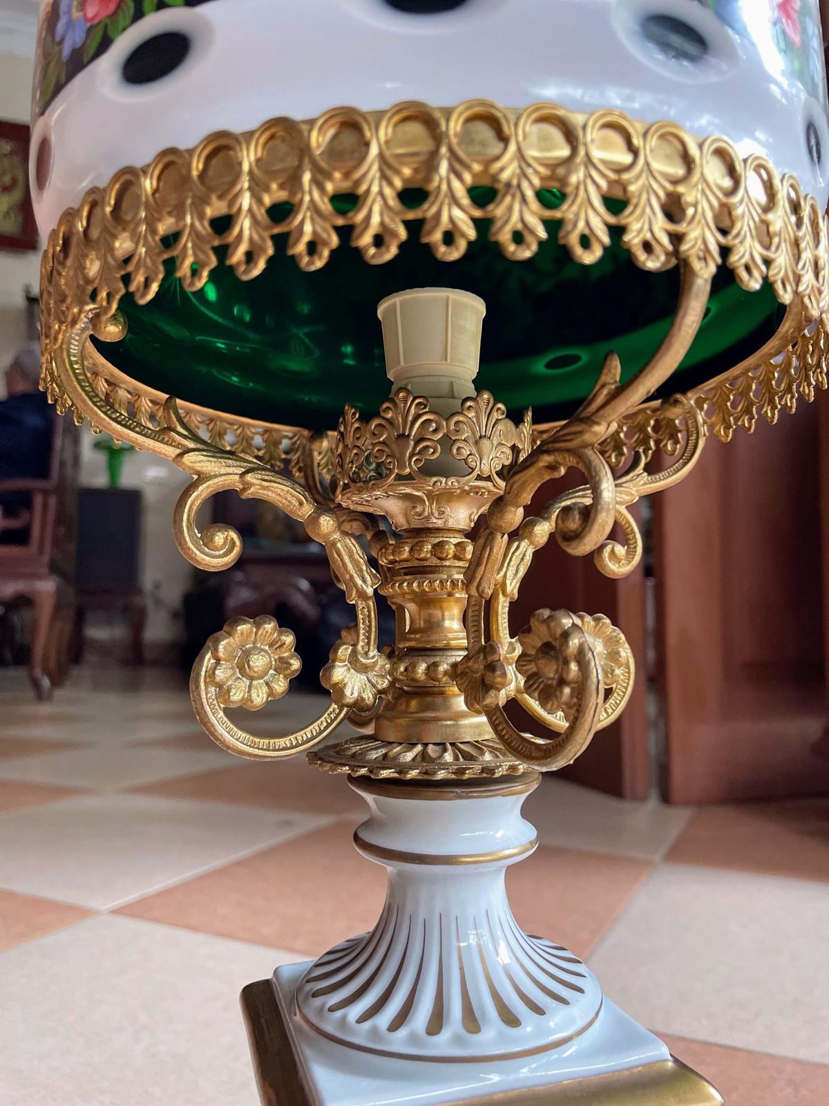 Đèn ngủ chao pha lê 2 da – ảnh 2