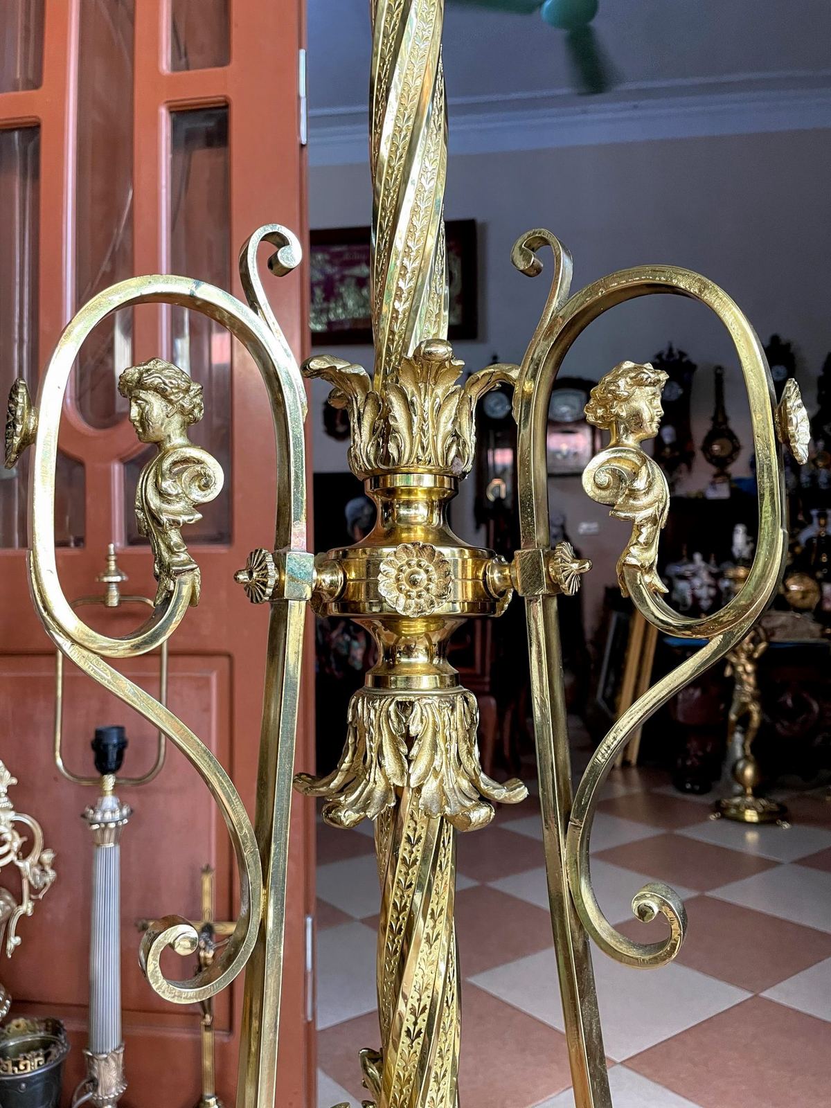 Đèn cây điện Pháp, đường kính 30cm – ảnh 5