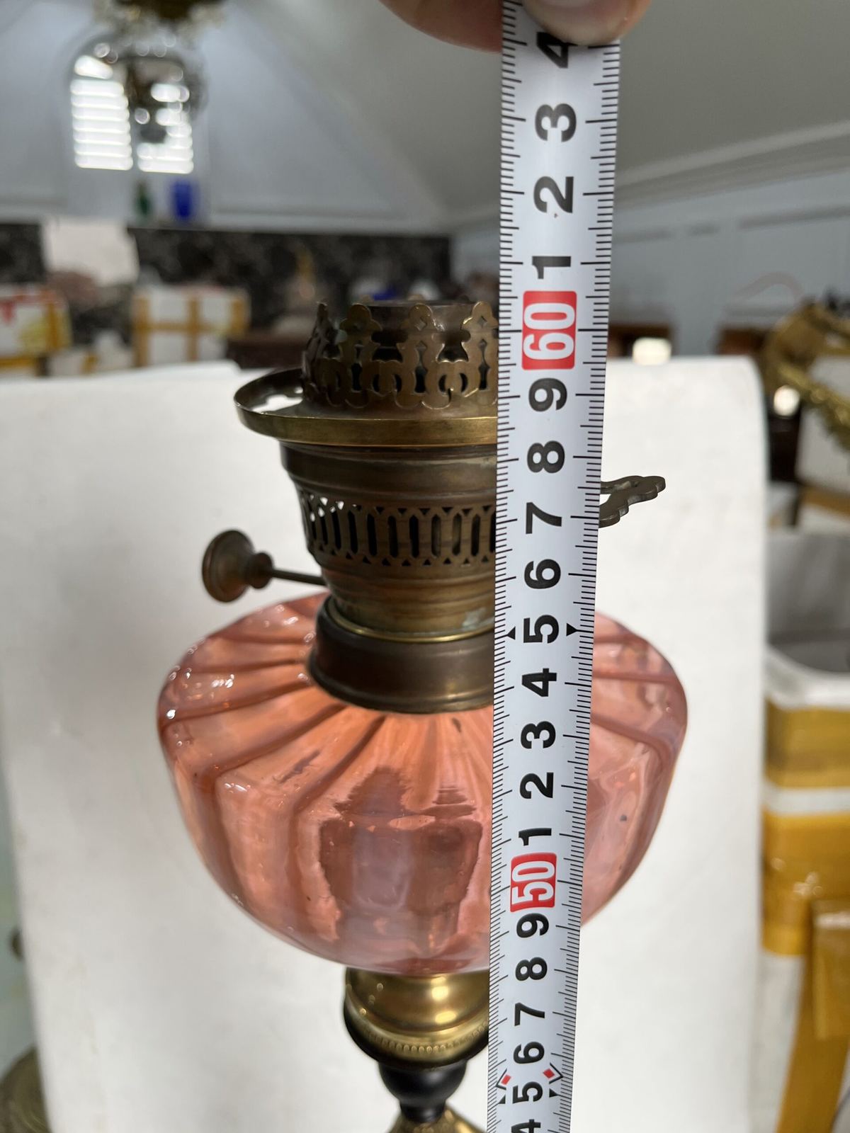Chân đèn dầu Pháp, cao 61cm – ảnh 5