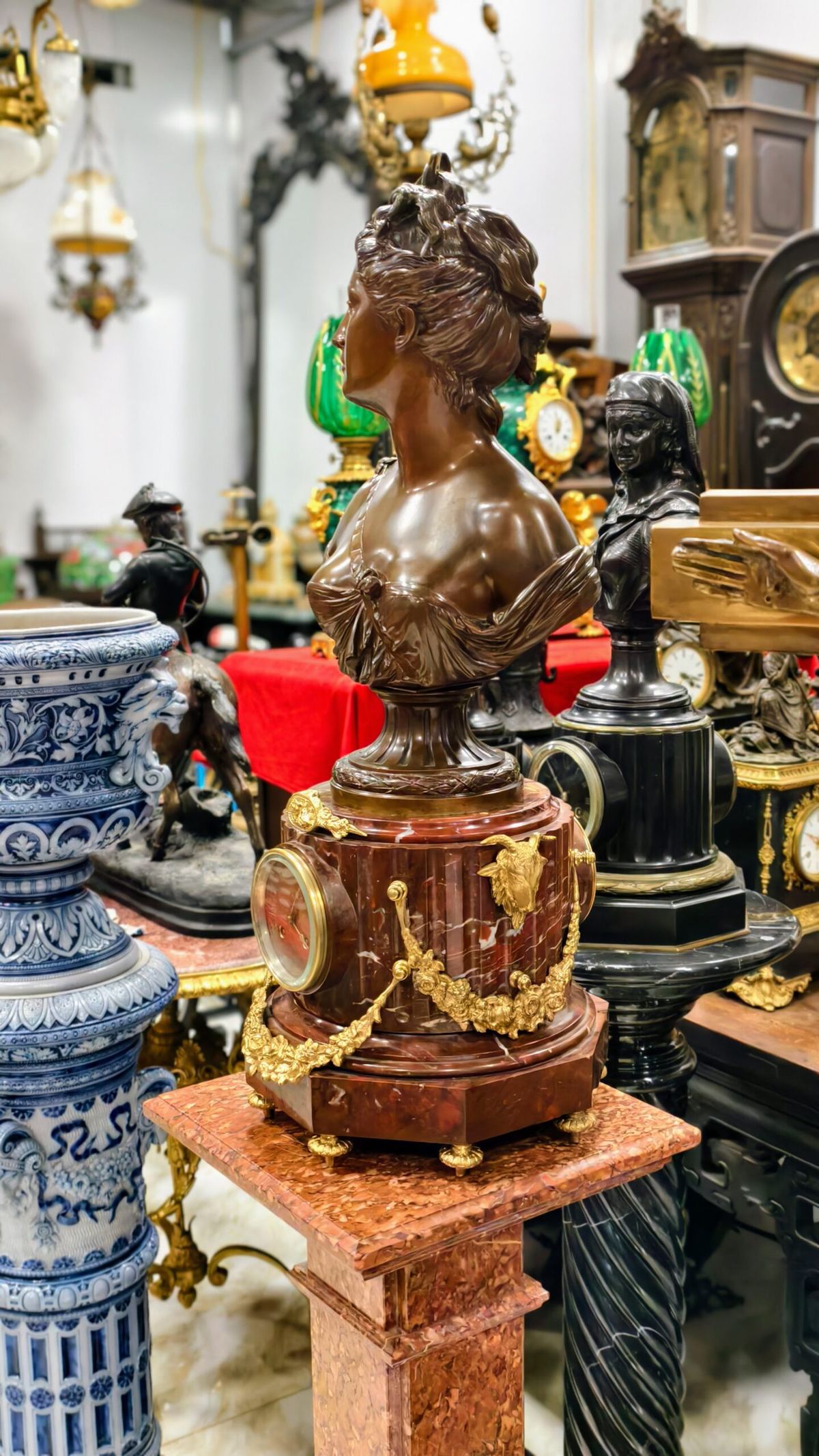 Đồng hồ tượng Pháp, cao 73cm – ảnh 3