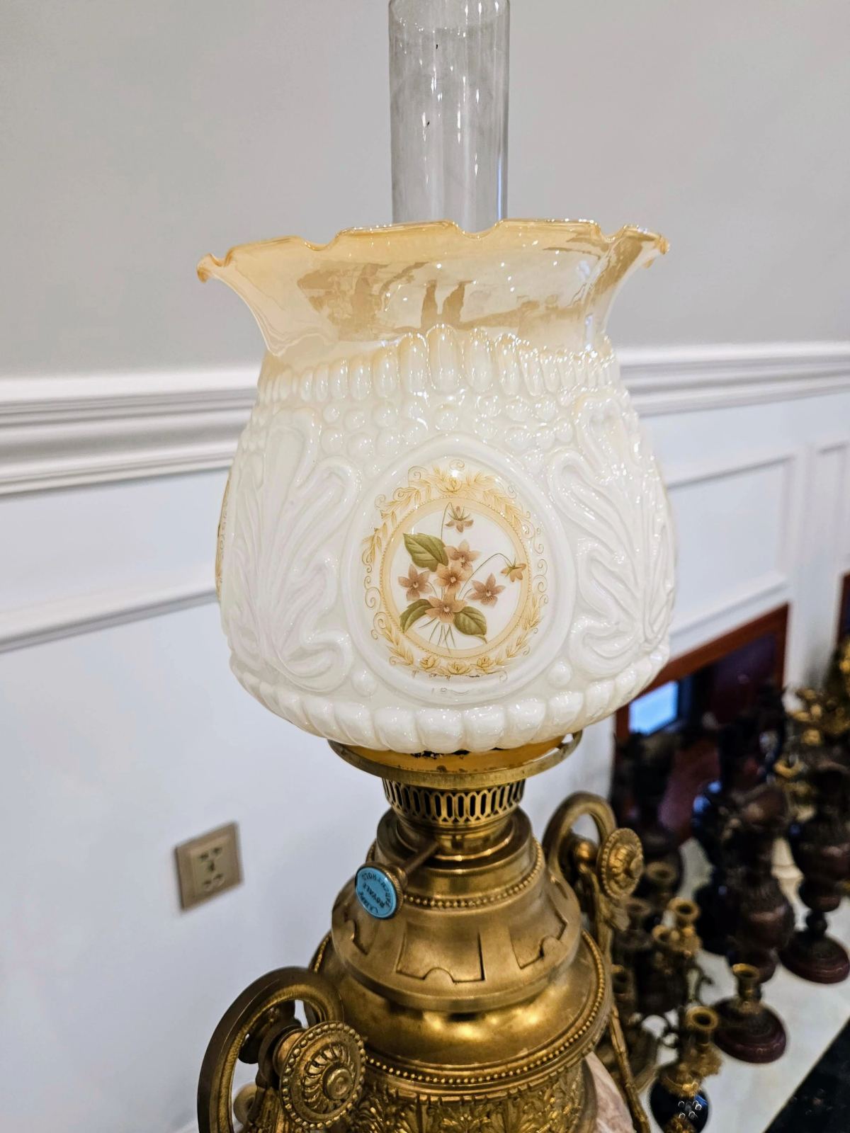 Đèn dầu đá Pháp, cao 86cm – ảnh 2