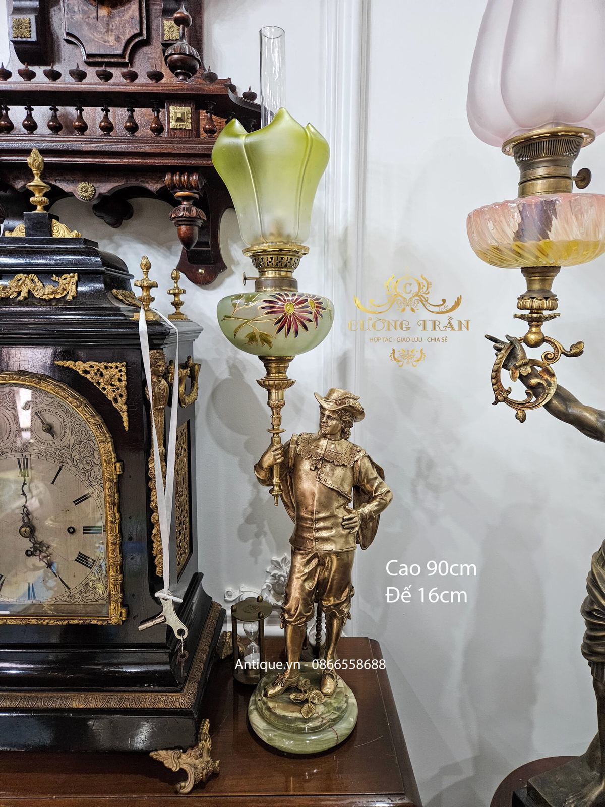 Đèn dầu tượng, cao 90cm – ảnh 1