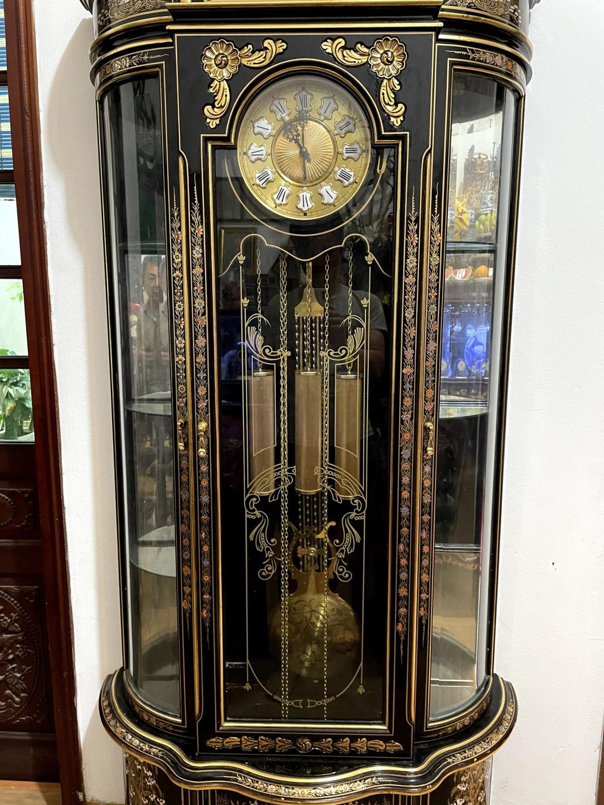 Đồng hồ tủ sơn mài – ảnh 5
