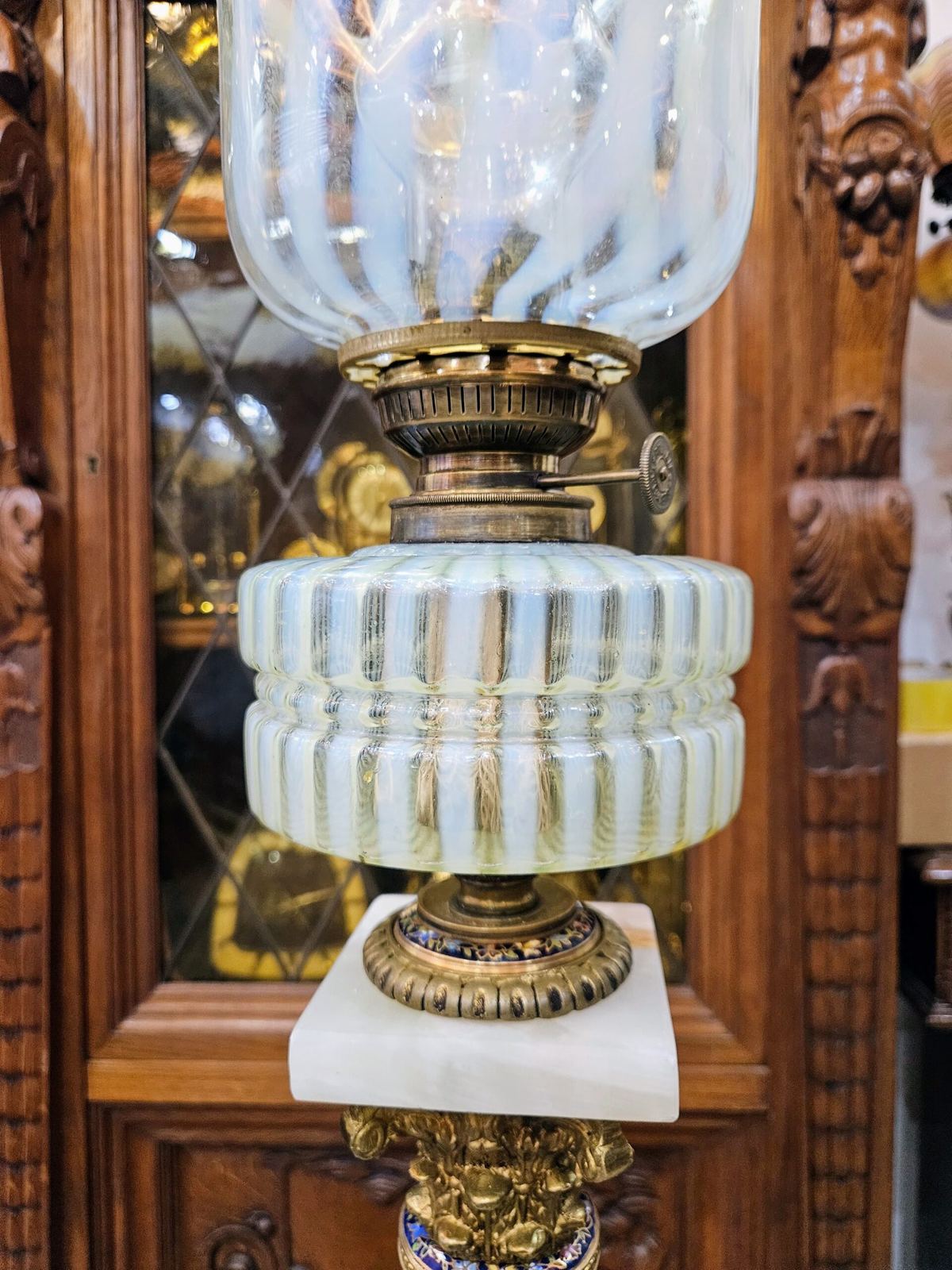 Đèn dầu Pháp, cao 104cm – ảnh 4