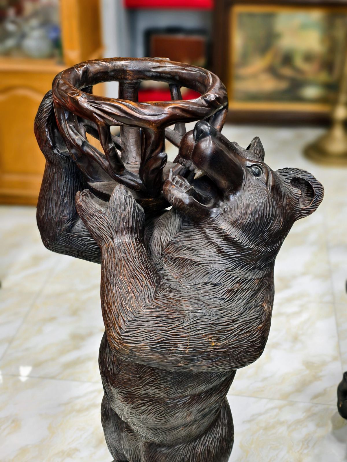 Tượng gấu gỗ – ảnh 4