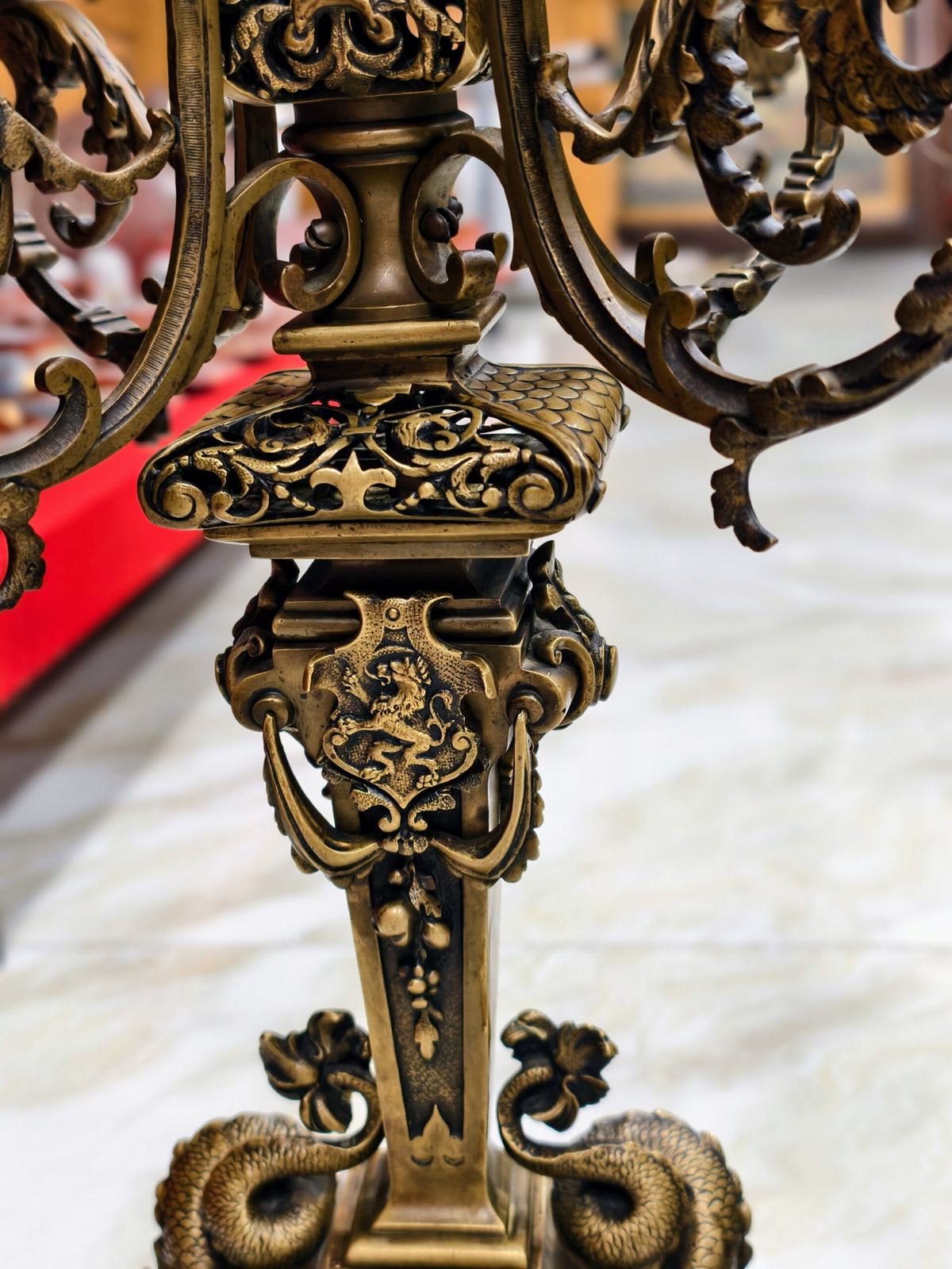Bộ đồng hồ chân nến Bỉ – ảnh 11