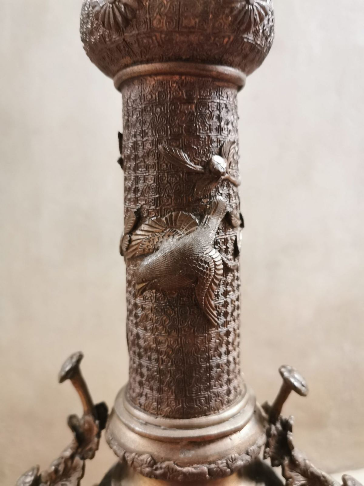 Chân đèn đồng Pháp – ảnh 3