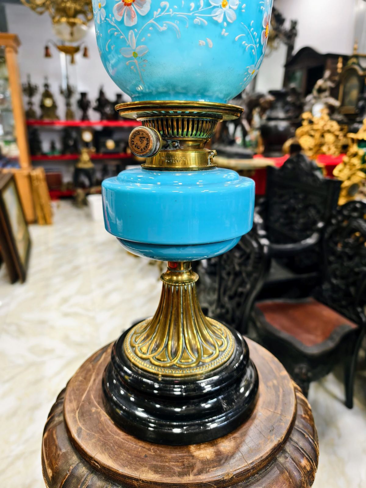 Đèn dầu Pháp, cao 56cm – ảnh 4