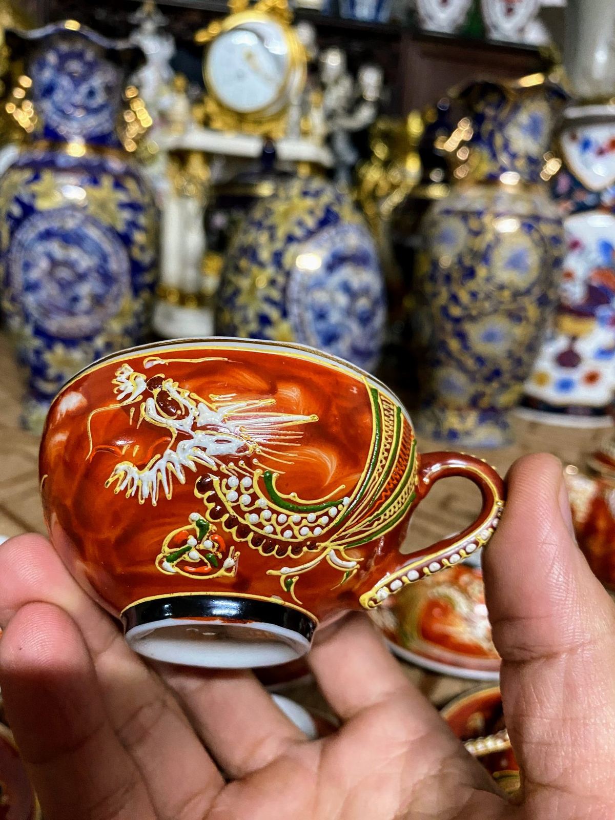 Bộ ấm trà satsuma Nhật Bản – ảnh 11