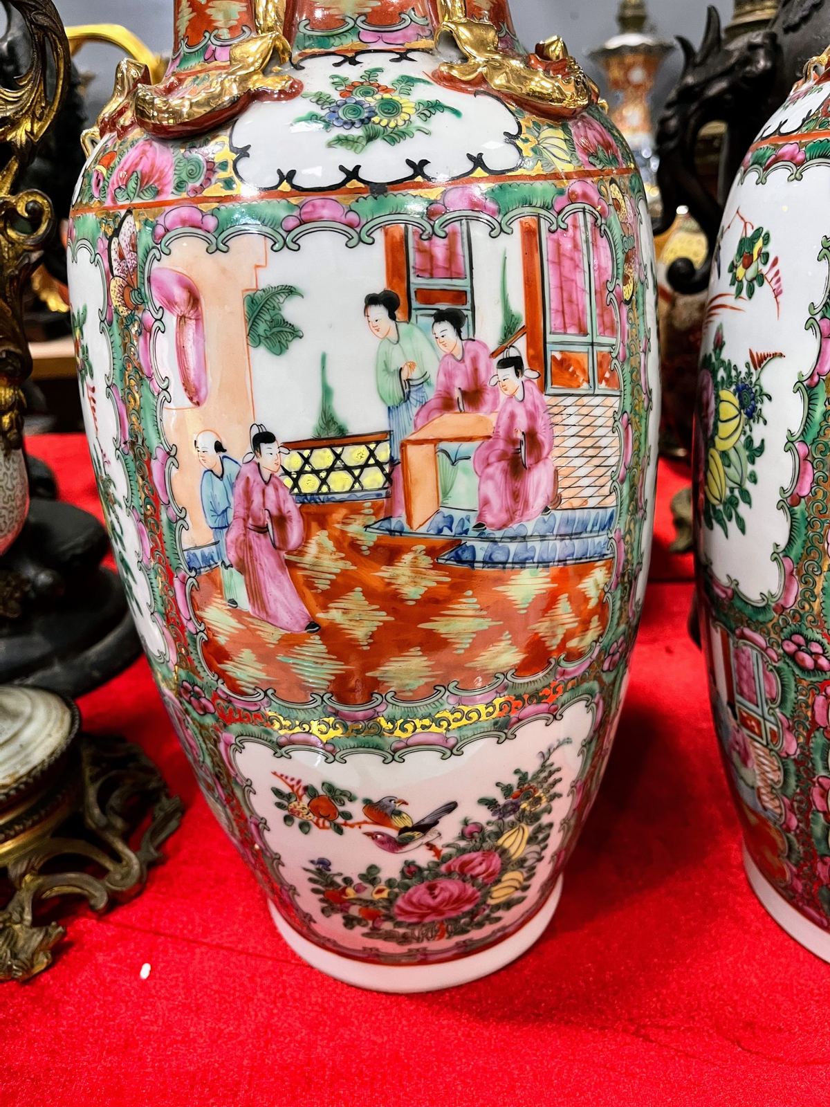 Cặp bình Trung Trung Quốc, cao 46cm – ảnh 4