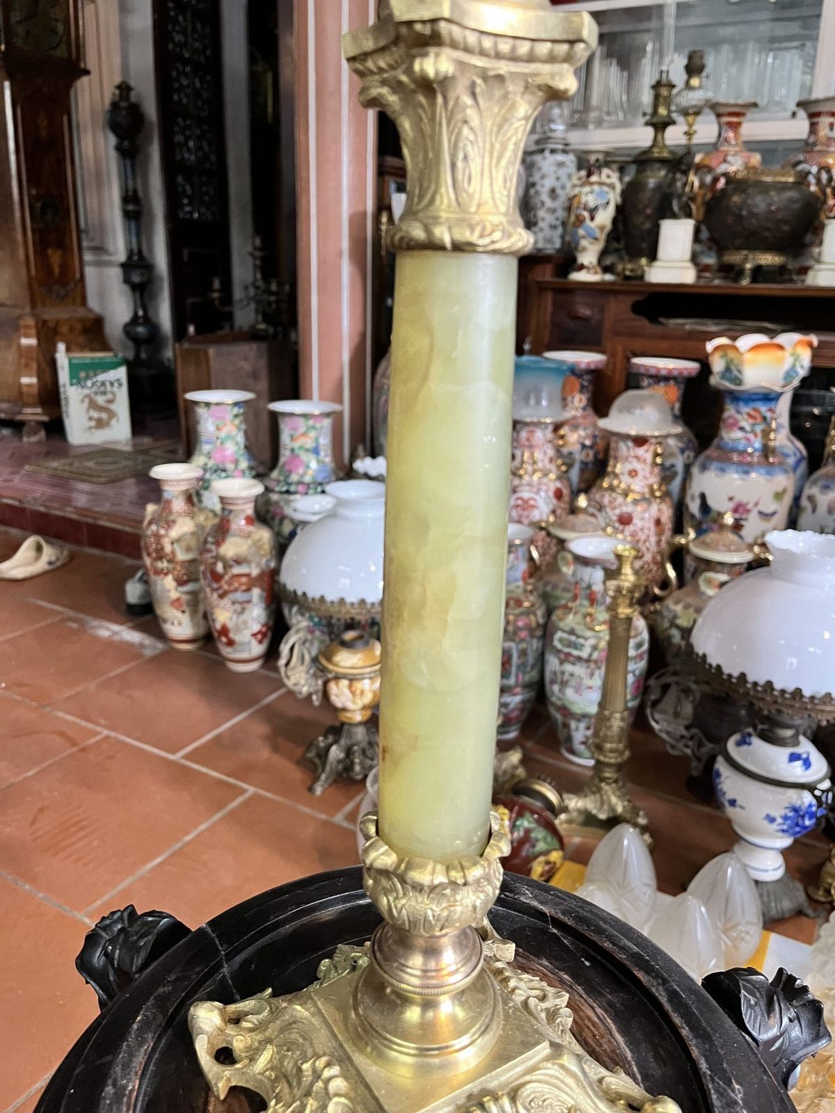 Đèn dầu Pháp, cao 79cm – ảnh 4