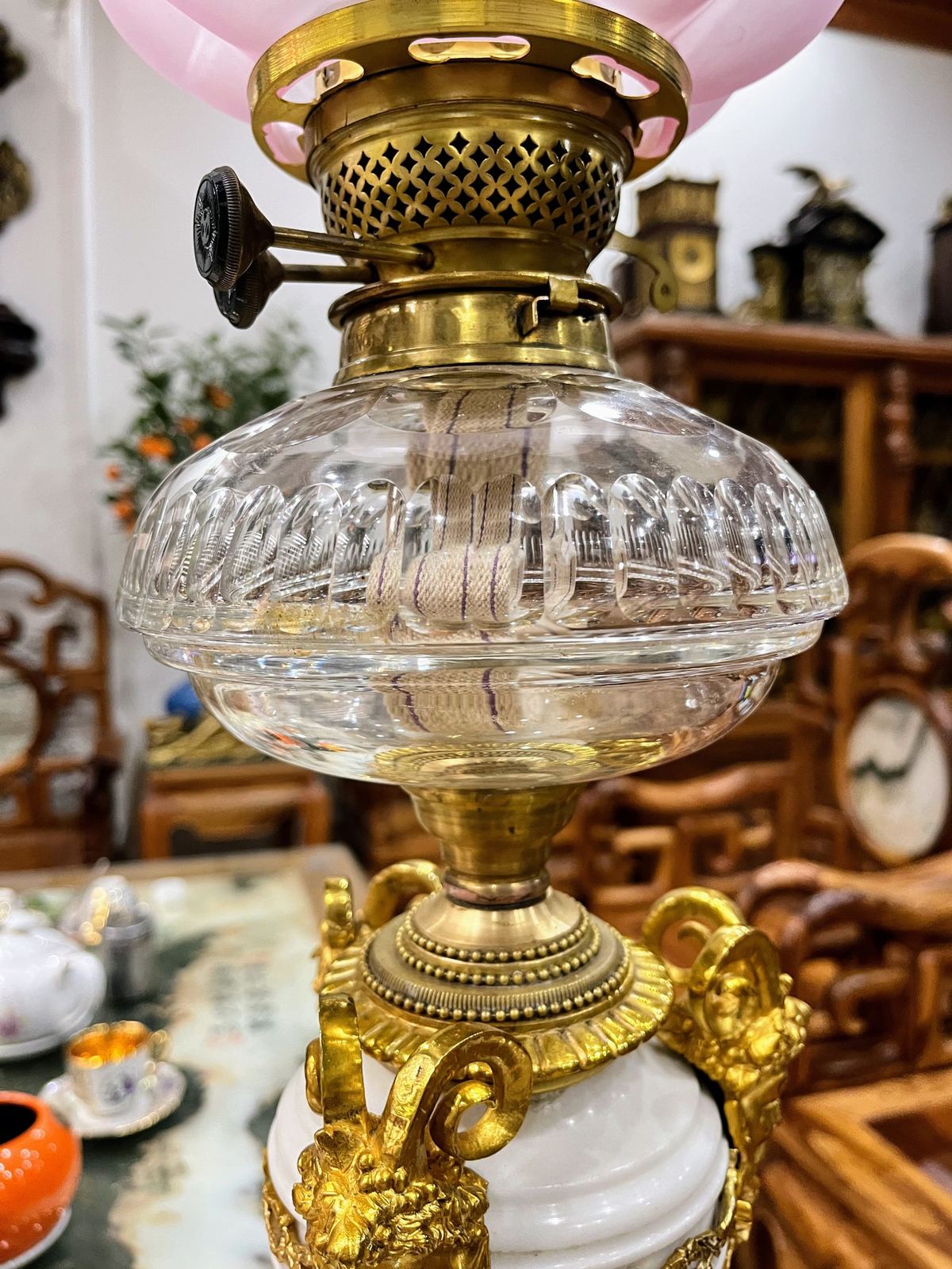 Đèn dầu Pháp, cao 80cm – ảnh 2