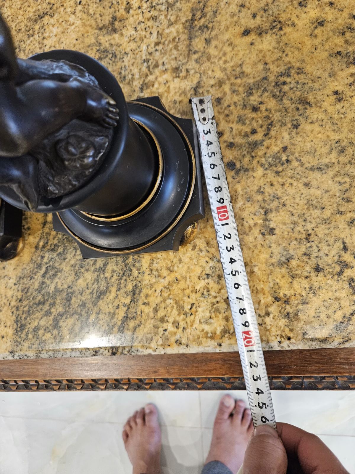 Đèn dầu tượng, cao 73cm – ảnh 8
