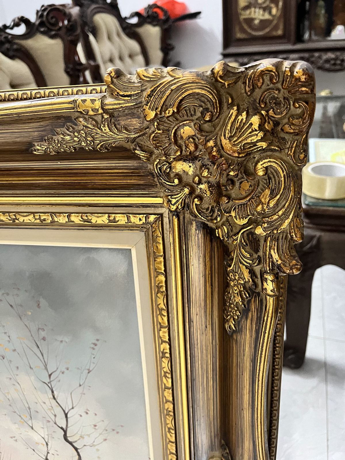 Tranh phong cảnh Pháp, cao 87cm – ảnh 5