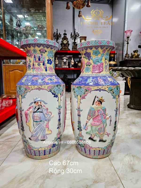 Cặp bình tàu, cao 67cm – ảnh 1