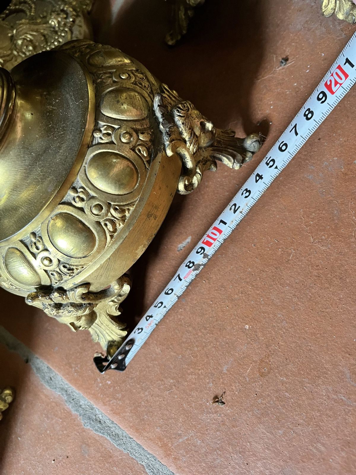 Bộ đồng hồ chân nến Pháp, cao 58.5cm – ảnh 10