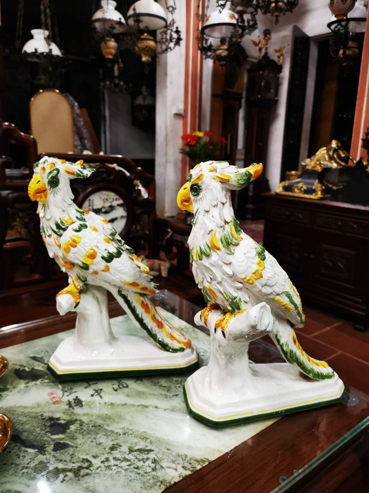 Đôi Vẹt Bằng Sứ – ảnh 2