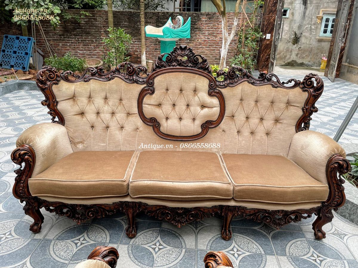 Bộ sofa nỉ Pháp, cao 120cm – ảnh 2