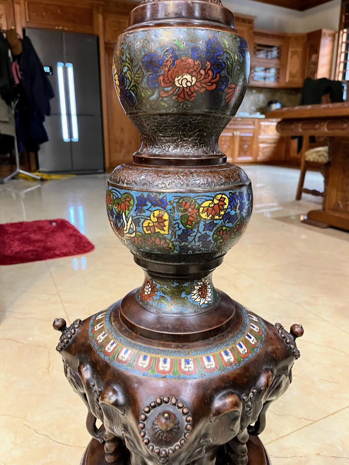 Đèn cây pháp lam, cao 197cm – ảnh 8