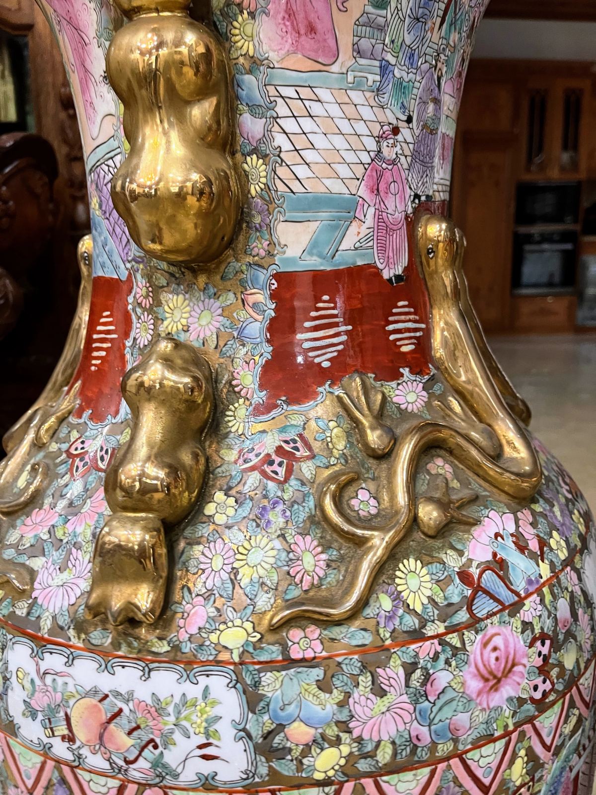 Cặp bình Trung Trung Quốc, cao 93cm – ảnh 4