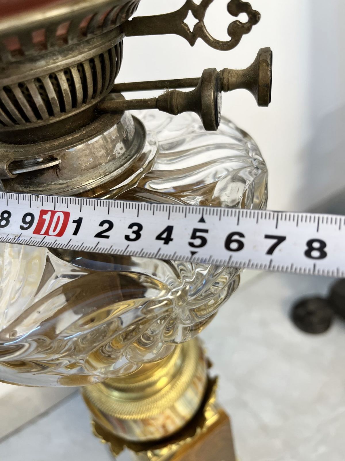 Đèn dầu Pháp, cao 89cm – ảnh 6