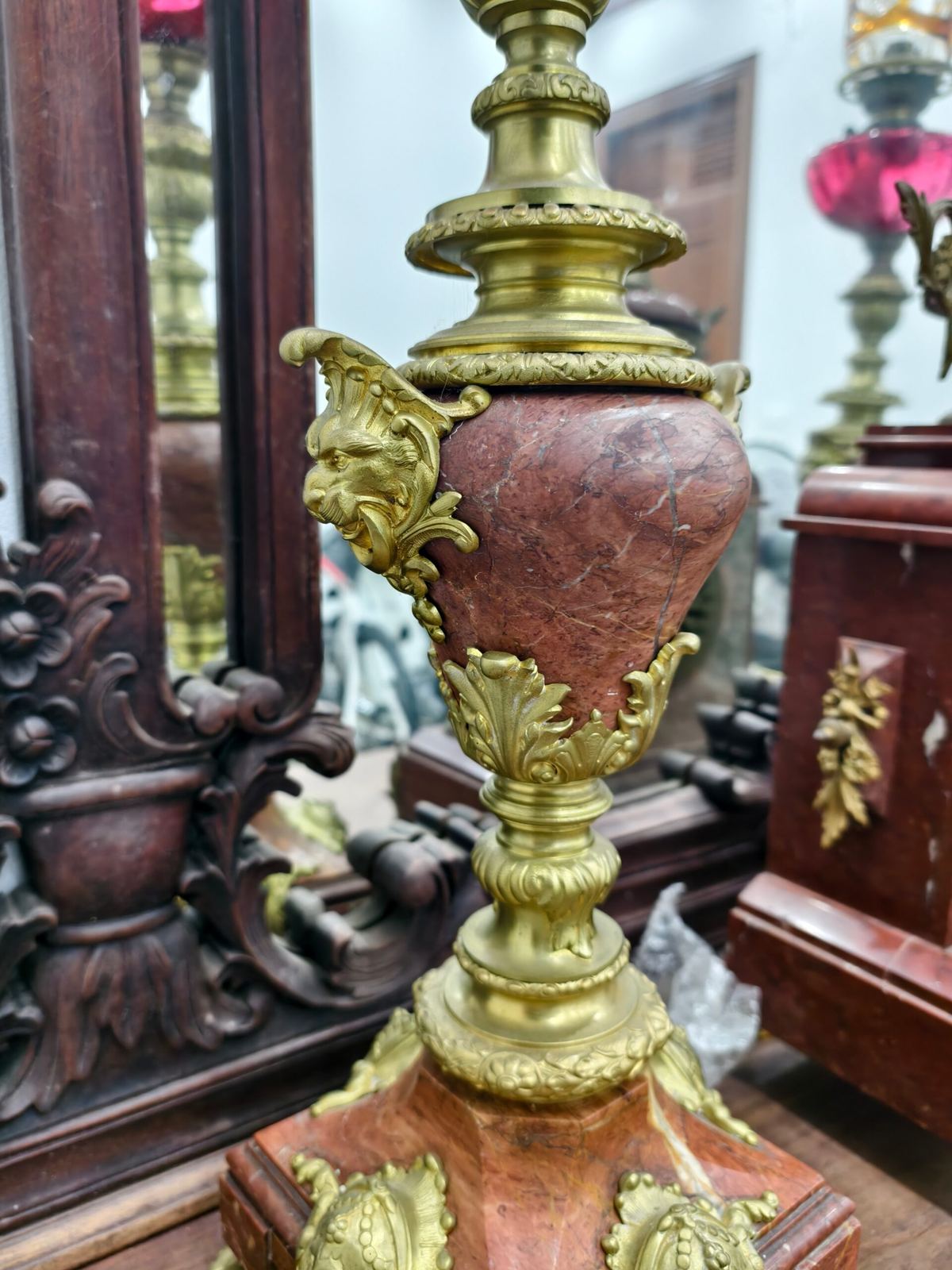 Bộ đồng hồ 3 món Pháp, cao 52cm – ảnh 9